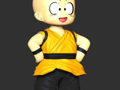 Dragon Ball - Kid Krillin 3D Print Model