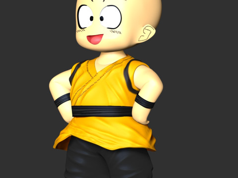 Dragon Ball - Kid Krillin 3D Print Model