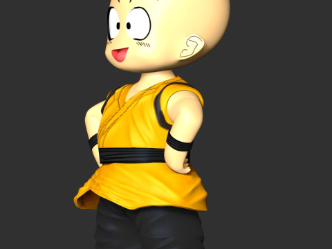 Dragon Ball - Kid Krillin 3D Print Model