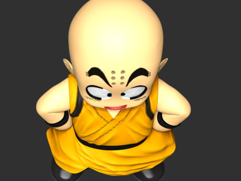 Dragon Ball - Kid Krillin 3D Print Model
