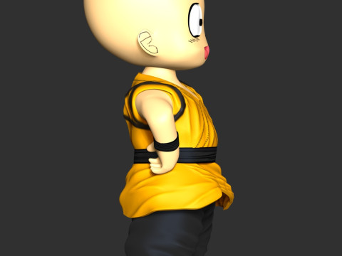 Dragon Ball - Kid Krillin 3D Print Model