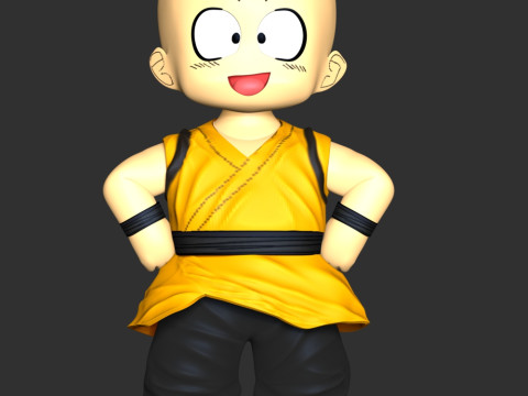 Dragon Ball - Kid Krillin 3D Print Model