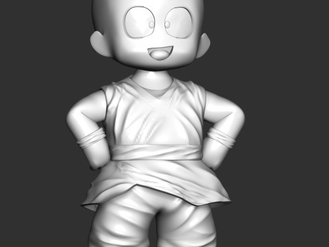 Dragon Ball - Kid Krillin 3D Print Model