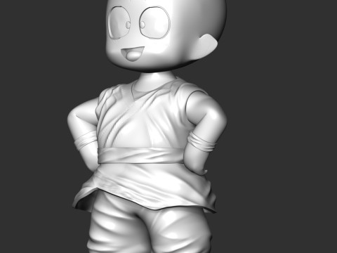 Dragon Ball - Kid Krillin 3D Print Model