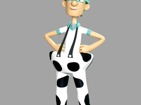 Capitão Turbot CowPants Modelo de Impressão 3D