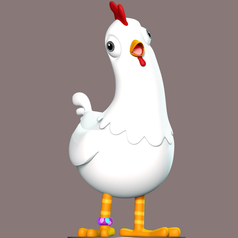 Chickaletta - PAW Patrol 3D Принт Модель .c4d .max .obj .3ds .fbx .stl .blend 