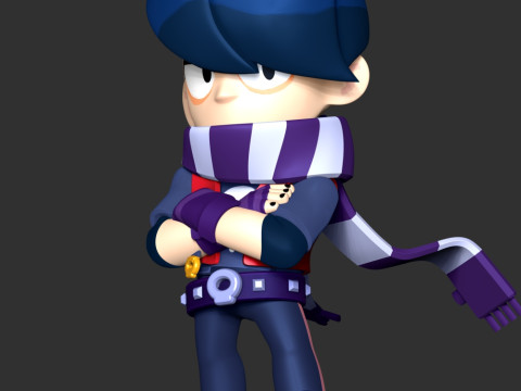 Edgar - Brawl Stars 3D Принт Модель