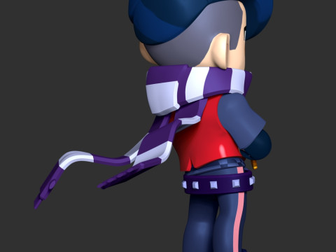 Edgar - Brawl Stars 3D Принт Модель