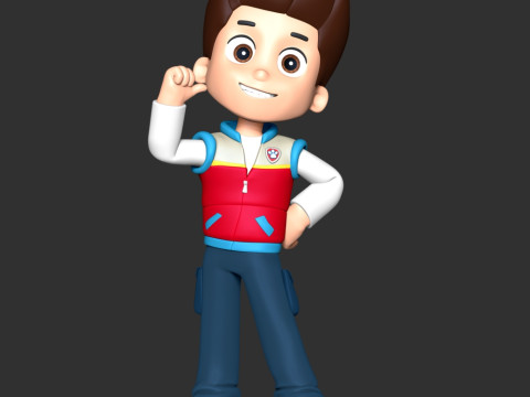 Ryder Paw Patrol Leader 3D Druckmodell