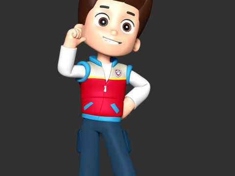 Ryder Paw Patrol Leader 3D Druckmodell