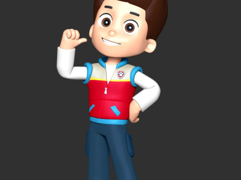 Ryder Paw Patrol Leader 3D Druckmodell