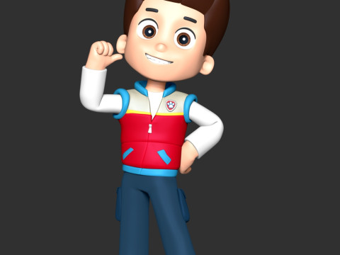 Ryder Paw Patrol Leader 3D Druckmodell