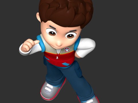 Ryder Paw Patrol Leader 3D Druckmodell