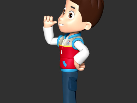 Ryder Paw Patrol Leader 3D Druckmodell