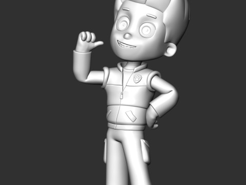Ryder Paw Patrol Leader 3D Druckmodell