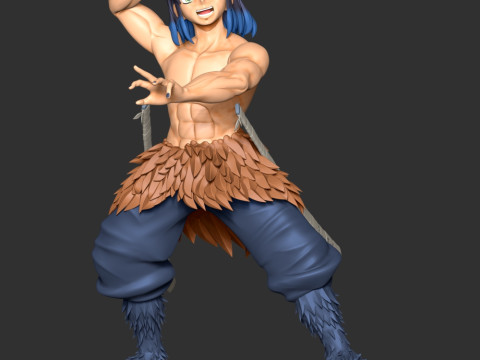 Inosuke Hashibira - Kimetsu no Yaiba Modelo de impresión 3D
