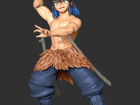 Inosuke Hashibira - Kimetsu no Yaiba Modelo de impresión 3D