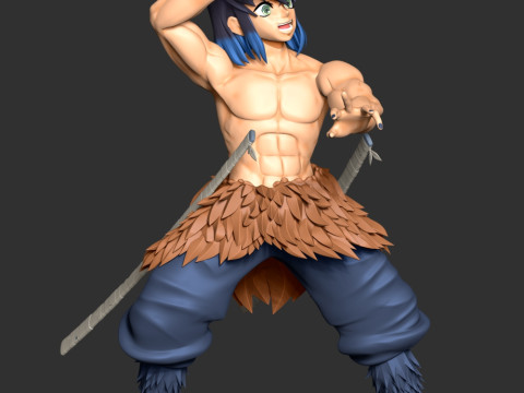 Inosuke Hashibira - Kimetsu no Yaiba Modelo de impresión 3D