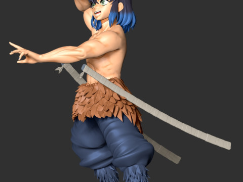 Inosuke Hashibira - Kimetsu no Yaiba Modelo de impresión 3D