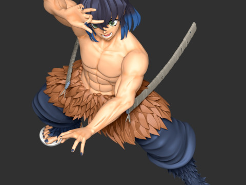 Inosuke Hashibira - Kimetsu no Yaiba Modelo de impresión 3D