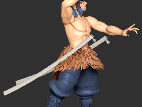 Inosuke Hashibira - Kimetsu no Yaiba Modelo de impresión 3D