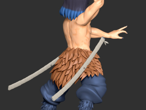 Inosuke Hashibira - Kimetsu no Yaiba Modelo de impresión 3D