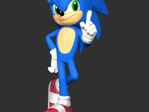 The Sonic 3D Print Model