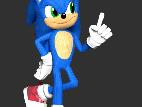 The Sonic 3D Print Model