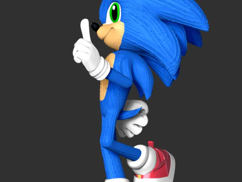 The Sonic 3D Print Model