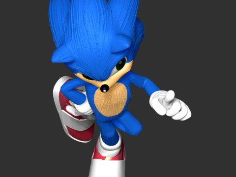 The Sonic 3D Print Model