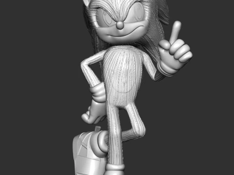 The Sonic 3D Print Model