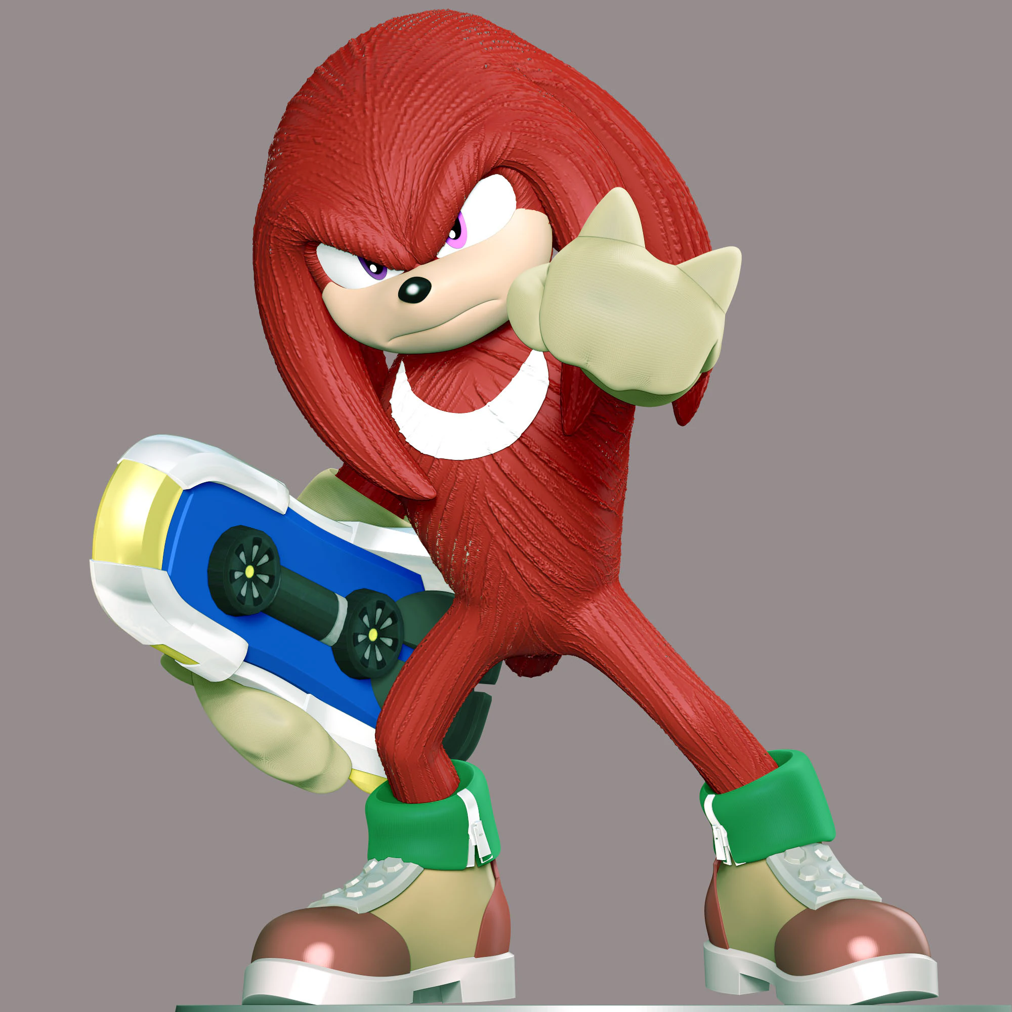 The Knuckles 3D Print Model .c4d .max .obj .3ds .fbx .stl .blend 
