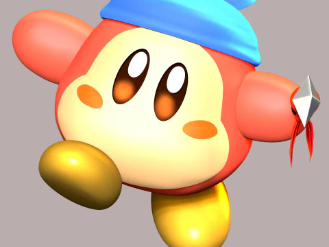 バンダナワドルディ - カービィ 3Dプリントモデル