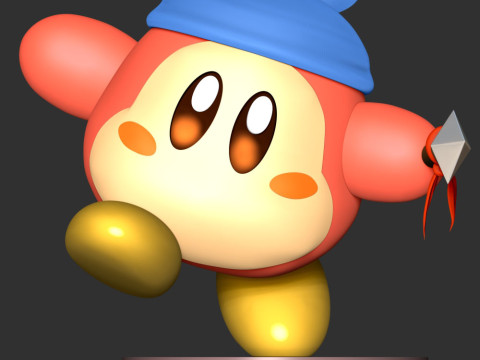 Bandana Waddle Dee - Kirby 3D-printmodel