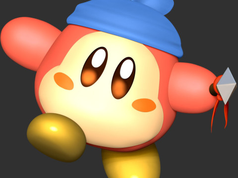 Bandana Waddle Dee - Kirby 3D-printmodel
