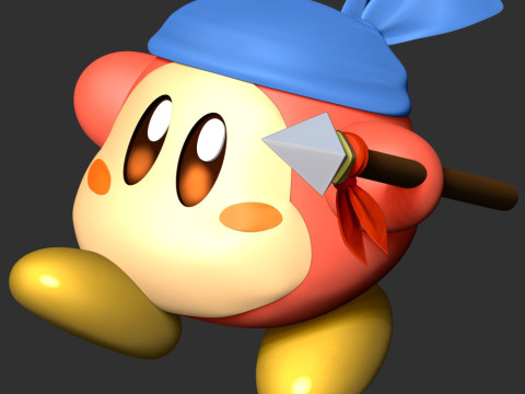 Bandana Waddle Dee - Kirby 3D-printmodel