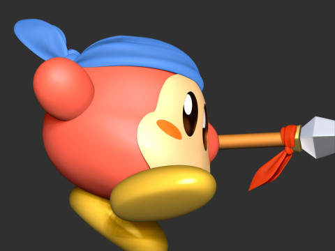 Bandana Waddle Dee - Kirby 3D-printmodel