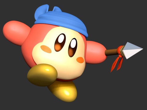 Bandana Waddle Dee - Kirby 3D-printmodel