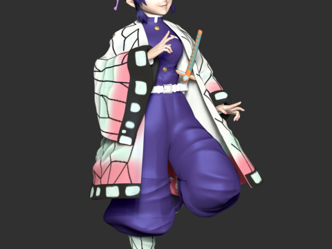 Shinobu Kocho - Kimetsu no Yaiba Modelo de impresión 3D