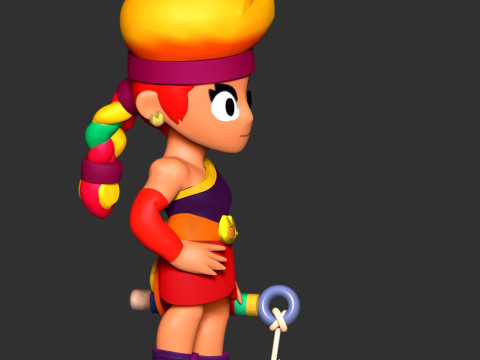 Amber - Brawl Stars Modèles 3D en vedette