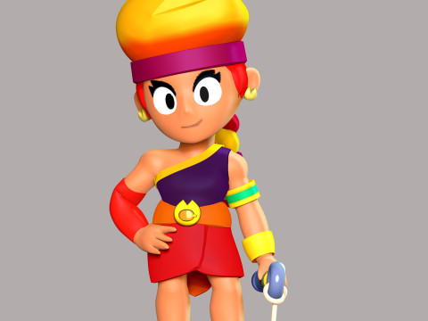 Amber - Brawl Stars 3D Print Model