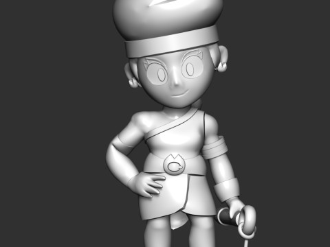 Amber - Brawl Stars Modèles 3D en vedette