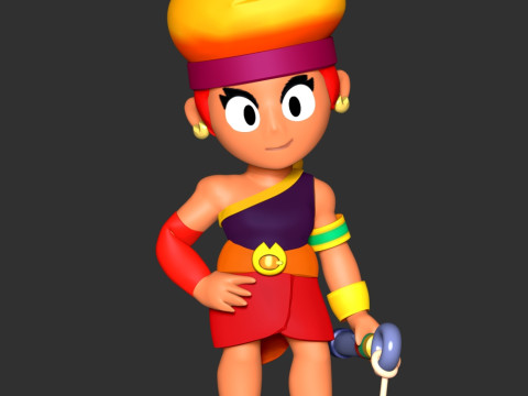 Amber - Brawl Stars Modèles 3D en vedette