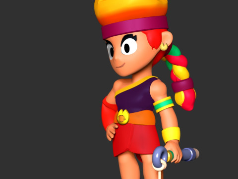 Amber - Brawl Stars Modèles 3D en vedette