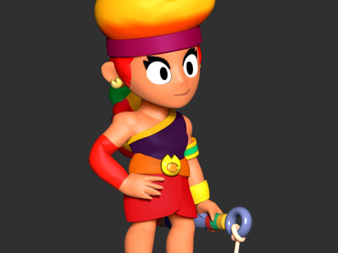 Amber - Brawl Stars Modèles 3D en vedette