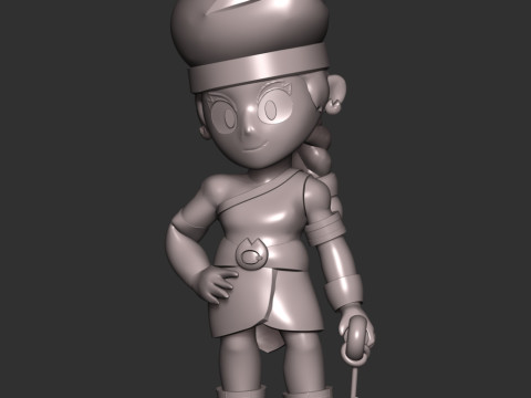 Amber - Brawl Stars Modèles 3D en vedette
