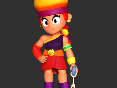 Amber - Brawl Stars Modèles 3D en vedette