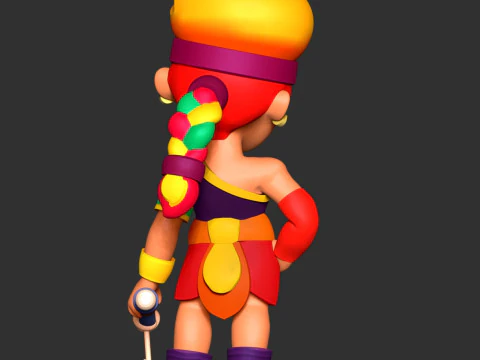 Amber - Brawl Stars 3D Print Model