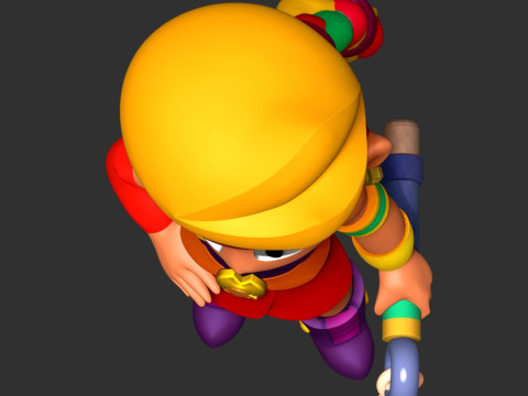 Amber - Brawl Stars Modèles 3D en vedette