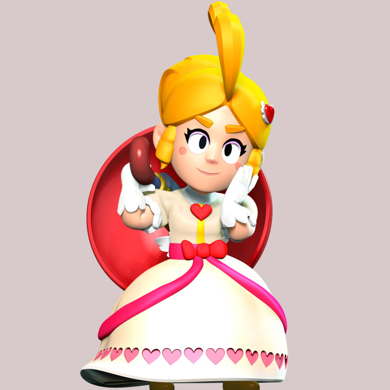 Cupid Piper - Brawl Stars 3D Print Model .c4d .max .obj .3ds .fbx .stl .blend